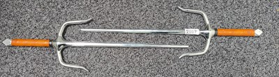 Lot 178 - Two decorative sai martial arts blades