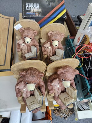 Lot 292 - 4 Rocking chair bears