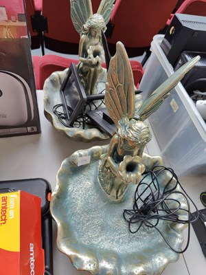 Lot 303 - 2 fairly garden water feature