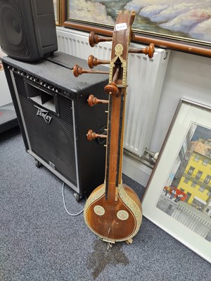 Lot 153 - (Indian Guitar) Indian Swaswati Veena plucked string instrument in need of repairs