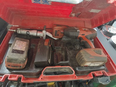 Lot 292 - Hilti Impact & Tool Box with Batteries
