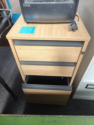 Lot 207 - Under desk wooden filling cabinet