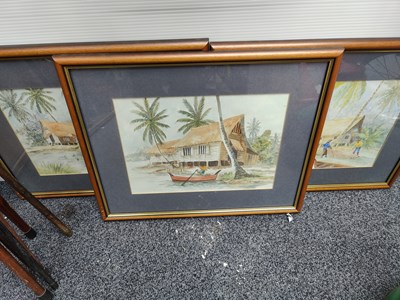 Lot 94 - 3 Asian Scene Paintings