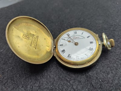Lot 171 - Decorative pocket watch with damage to glass