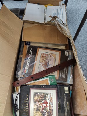 Lot 321 - Large qty of craft items including kits in 2 boxes