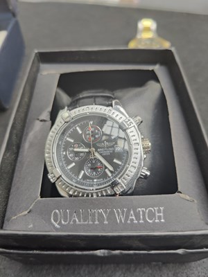 Lot 142 - Gents watch with black strap