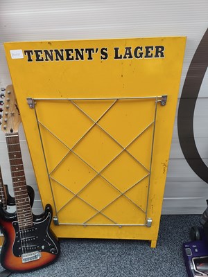 Lot 138 - Tennent's Lager Newspaper Display Board