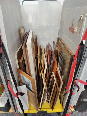 Lot 236 - Qty of Pictures in cage with many of sailing theme
