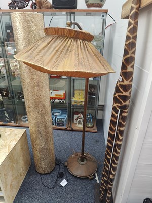 Lot 133 - Vintage floor lamp including slightly damaged original shade