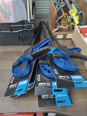 Lot 207 - Draper dual action clamps