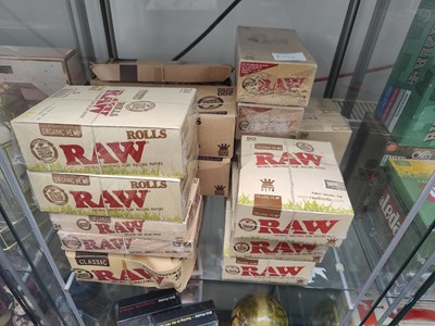 Lot 111 - Large qty RAW smoking products