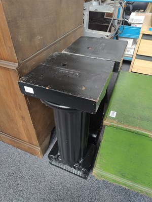 Lot 210 - 2 black pedestal