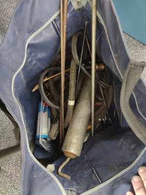 Lot 330 - Bag of DIY tools and greese