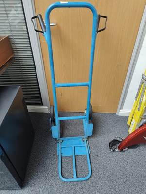 Lot 219 - Blue sack barrow with stair climbing wheels