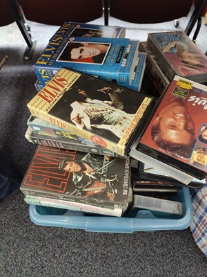 Lot 331 - Huge box of Elvis vhs