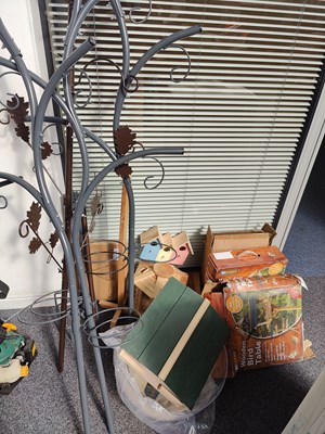 Lot 252 - Bird station and feeders etc