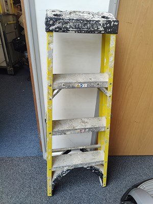 Lot 221 - Small industrial step Ladder
