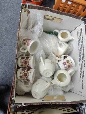 Lot 258 - Box of asstd cups, pots and mugs etc