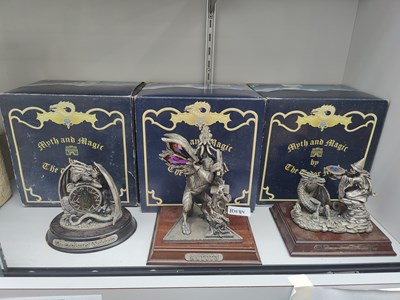 Lot 69 - 3 myth and magic by Tudor mint fantasy figures