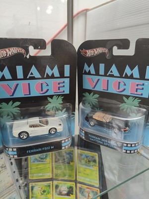 Lot 86 - 2 hot wheels Miami vice vehicles collectable with each car selling for over £50 on eBay