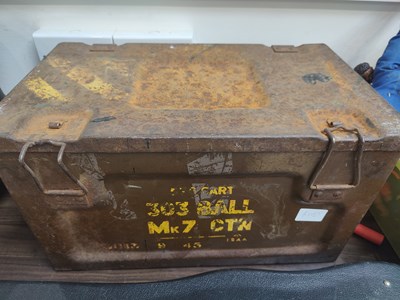 Lot 52 - Vietnamese/ American army ammo box