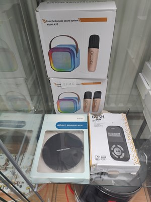 Lot 88 - Qty of household gadgets Inc karaoke machine