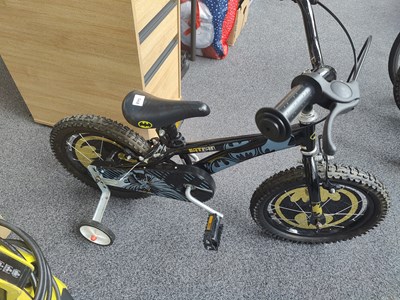 Lot 206 - Kids Batman Bike With Stablelisers