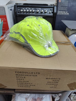 Lot 21 - Qty of Yellow hi viz Baseball Caps