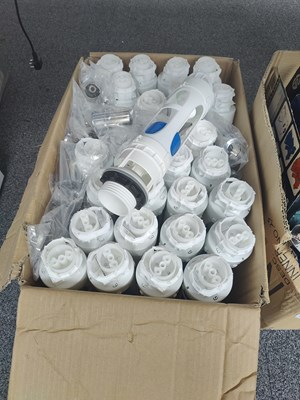 Lot 203 - Box of toilet parts