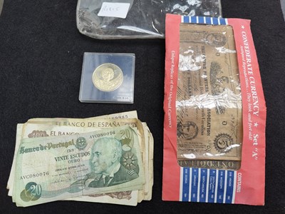 Lot 161 - Qty of Old Money Notes & Coins