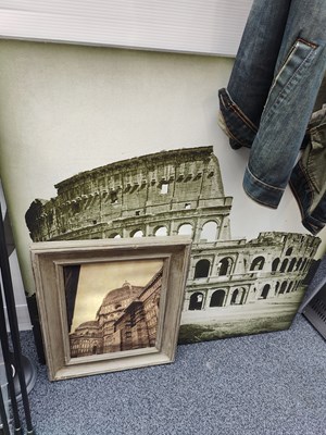 Lot 128 - Large canvas print and small framed print