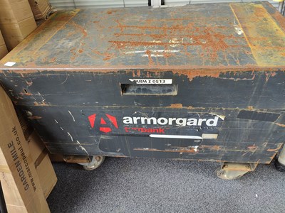 Lot 205 - Large armorgard truck lockable box (needs new keys)