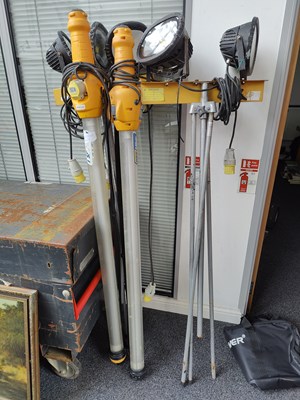 Lot 207 - Job lot of work lights in 110v
