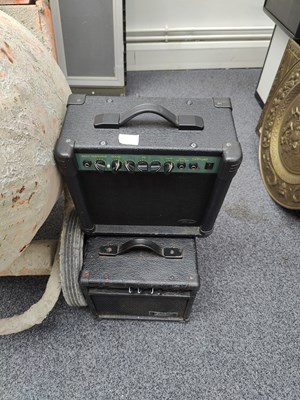 Lot 134 - 3 small portable guitar amps