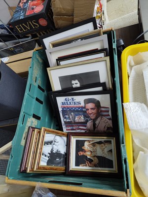 Lot 261 - Box containing Elvis Presley asstd pictures