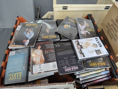 Lot 257 - Large qty of asstd Elvis Presley DVDs