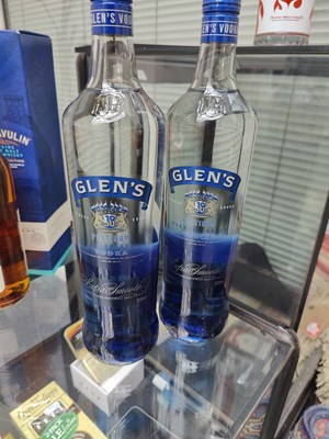 Lot 130 - Two Bottles of Glen's Platinum Premium Grain Vodka