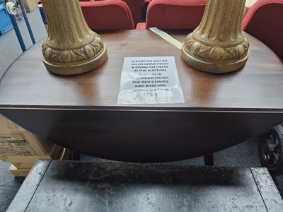 Lot 234 - Small wooden drop leaf dining table