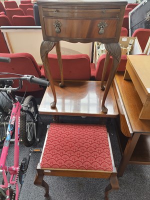 Lot 245 - 3 pieces of occasional furniture including piano stool and side tables