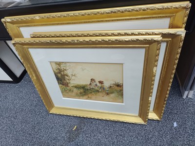 Lot 126 - 3 gold coloured framed pictures