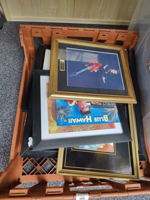 Lot 265 - Large crate containing Elvis pictures