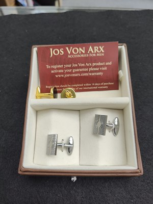 Lot 141 - Two Pairs of Jon Von Arx Cuff Links