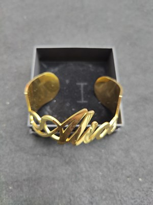 Lot 148 - Gold coloured bracelet With The Name Alice