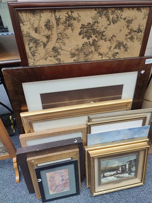 Lot 107 - Large qty of framed pictures of various ages