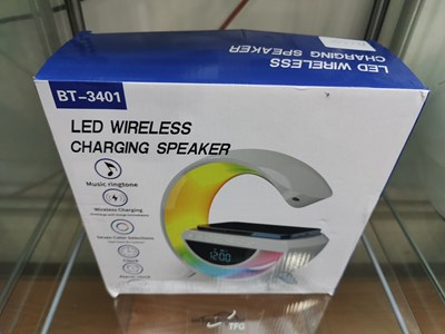 Lot 98 - Led wireless charging speaker