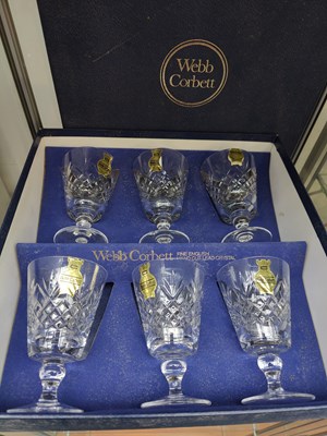 Lot 100 - Webb Corbett Crystal Glass Set in original box