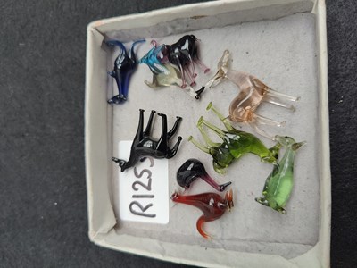 Lot 144 - Qty of Small Glass Animal Figurines