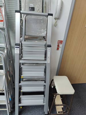 Lot 190 - Qty of Step Ladders in various styles