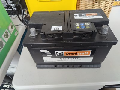 Lot 222 - Car battery