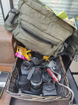 Lot 212 - Bundle of Vintage Cameras & Lenses